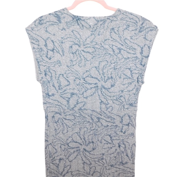 Skin Lounge Dress Blue Floral Pattern Size 2 Made in Peru - Picture 9 of 10